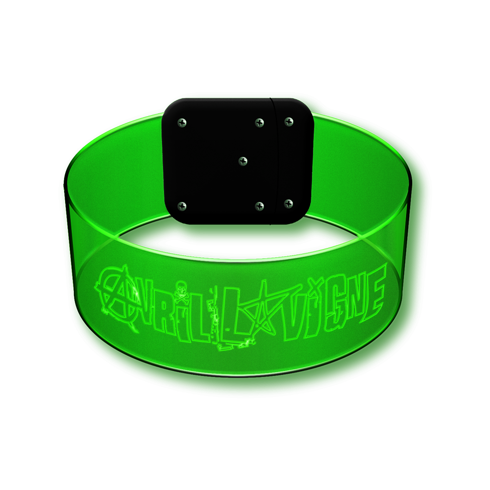 Avril Lavigne Light Up Green Bracelet