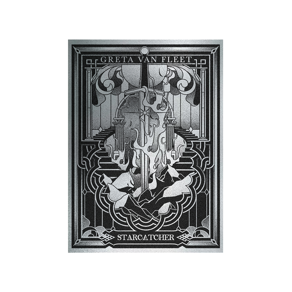 Greta Van Fleet Starcatcher Silver Foil Lithograph