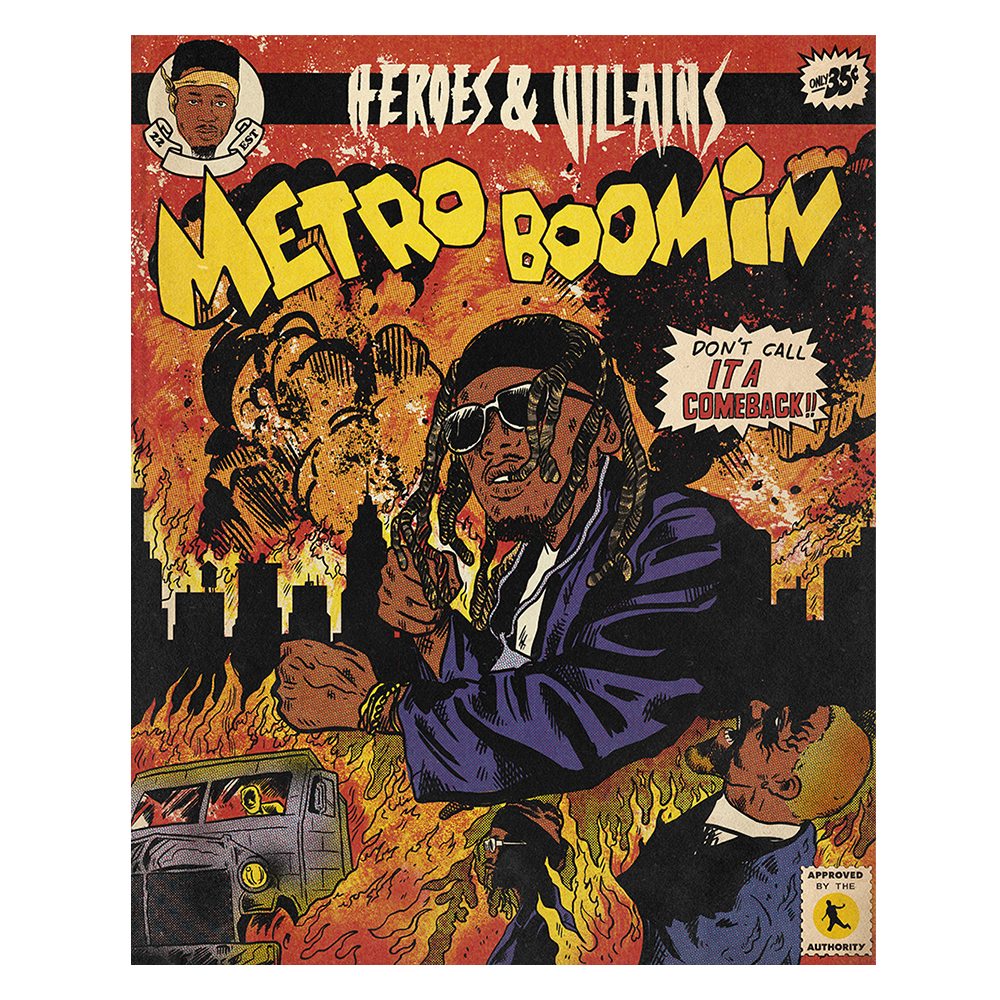 Metro Boomin Comic Cover Poster