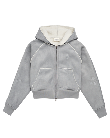 Faux Shearling Bomber Jacket