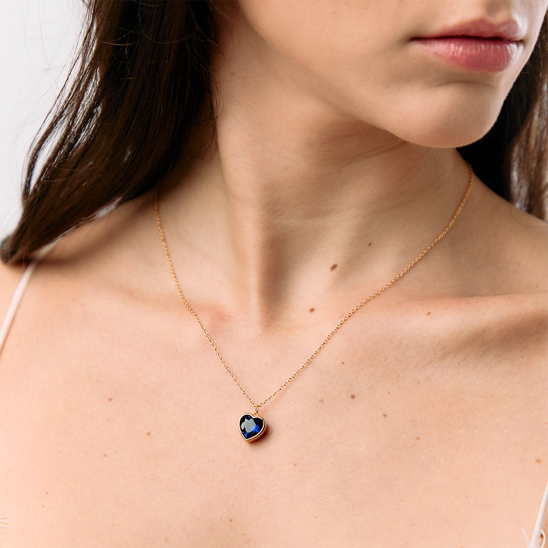 Celine Dion Blue Diamond Necklace