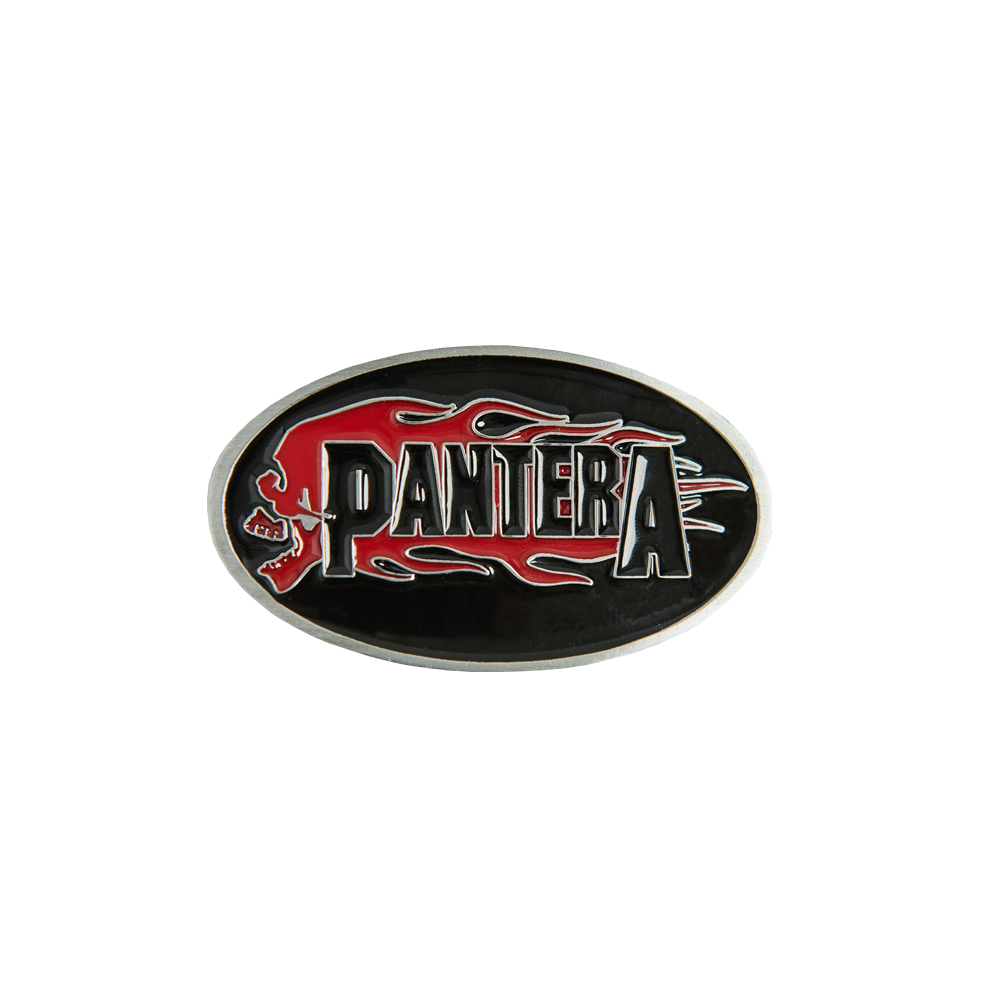 Pantera Flame Belt Buckle