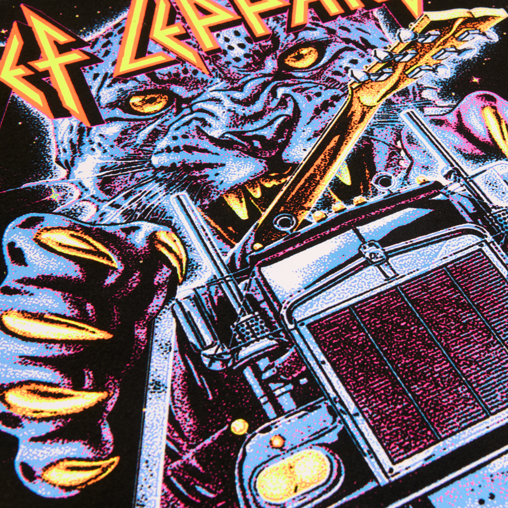 Def Leppard On Through Flocked 18X24 Poster