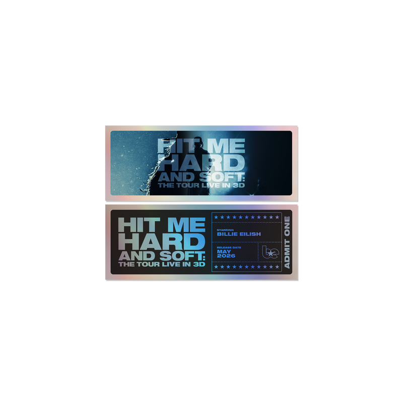 Billie Eilish HIT ME HARD AND SOFT Live in 3D Commemorative Ticket