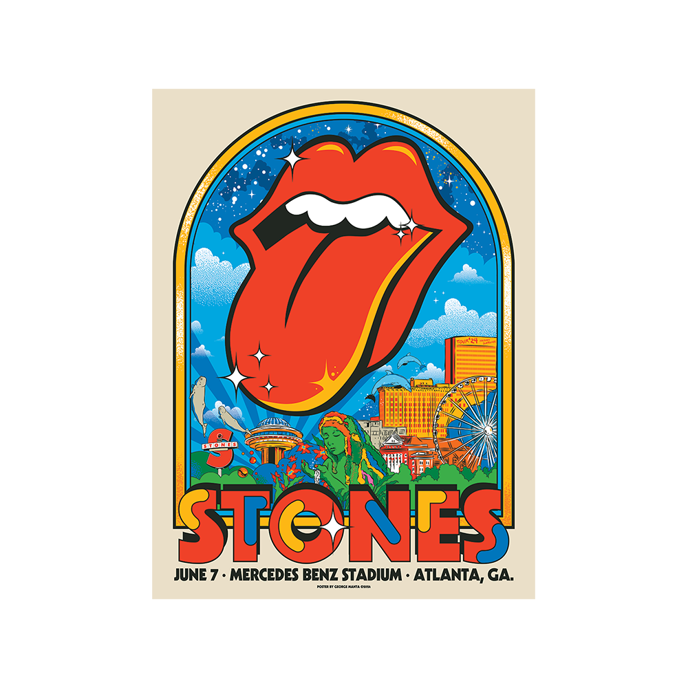 The Rolling Stones Atlanta Poster 6 7 24