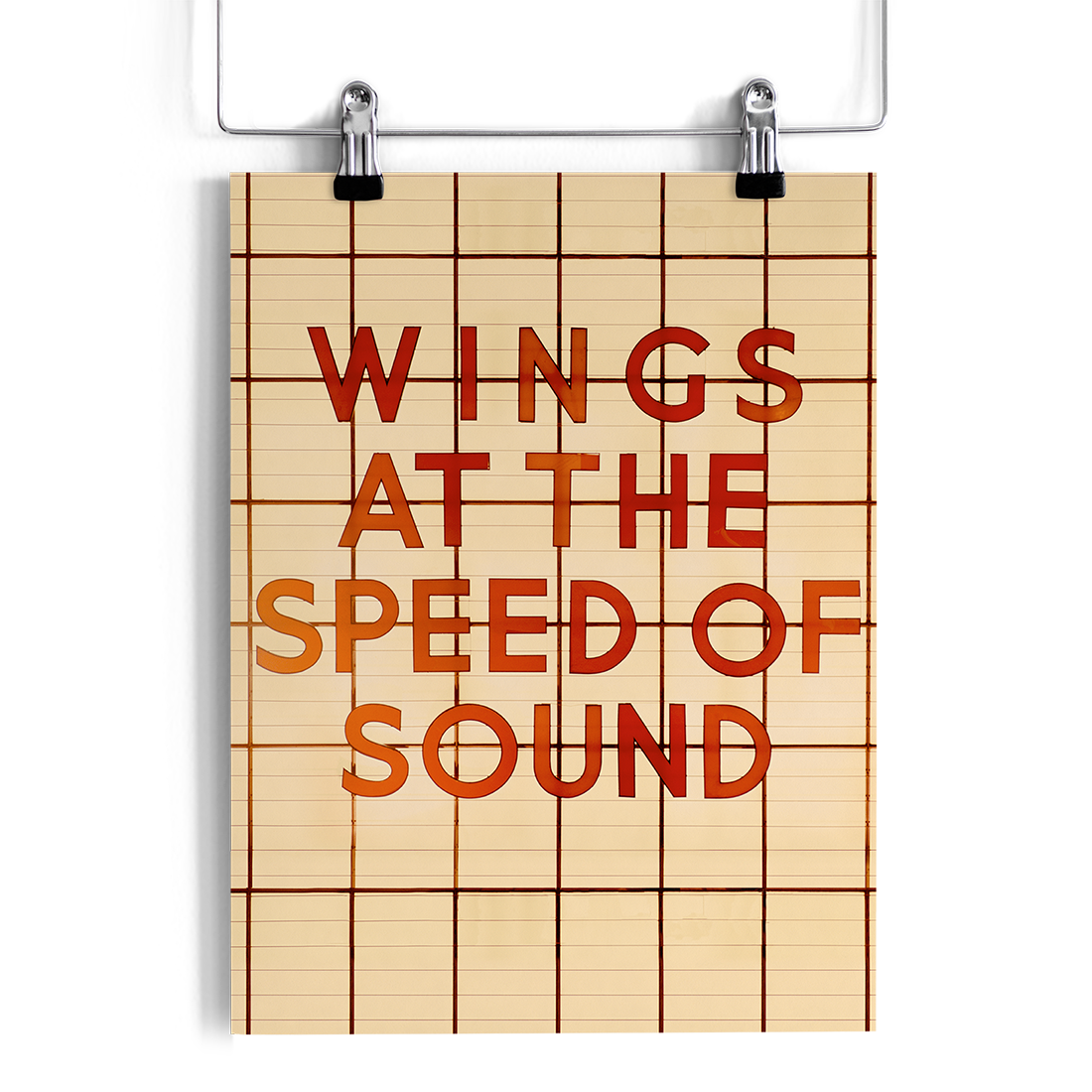 Paul McCartney Wings At the Speed of Sound Poster