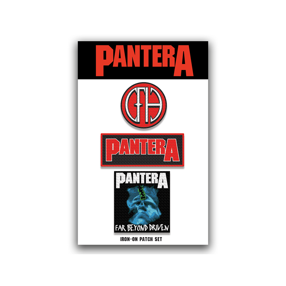 Pantera Iron on Patch Set