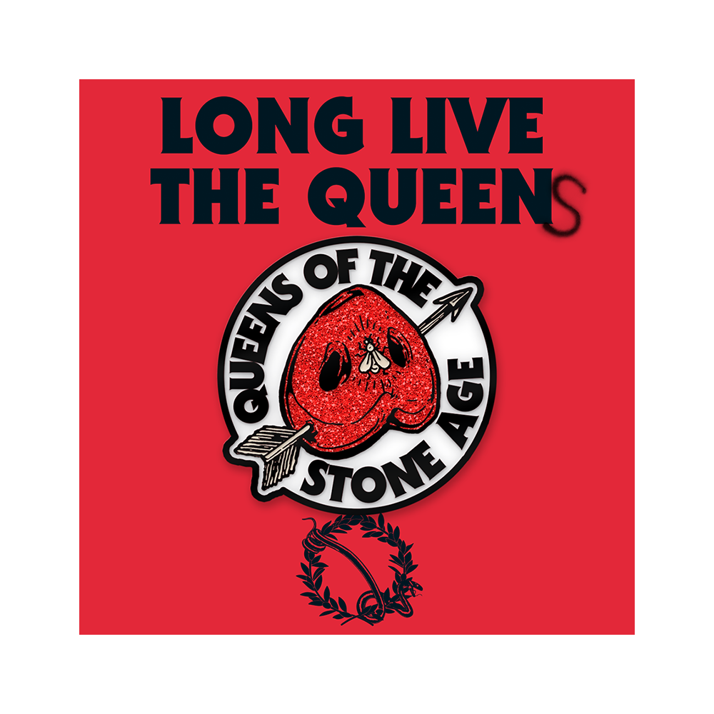 Queens of the Stone Age Upside Down Heart Enamel Pin