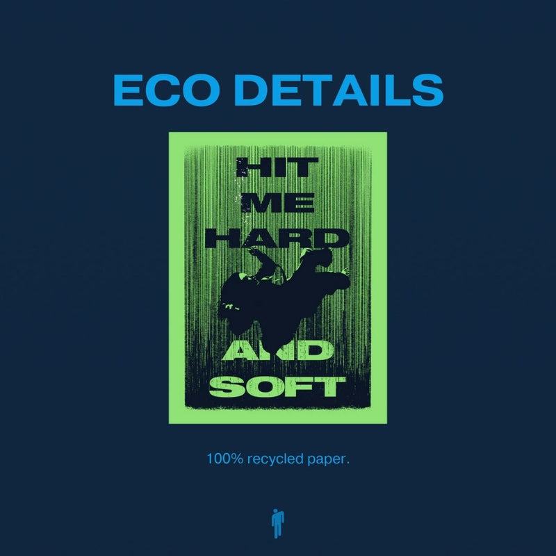 Billie Eilish HIT ME HARD AND SOFT Green Poster