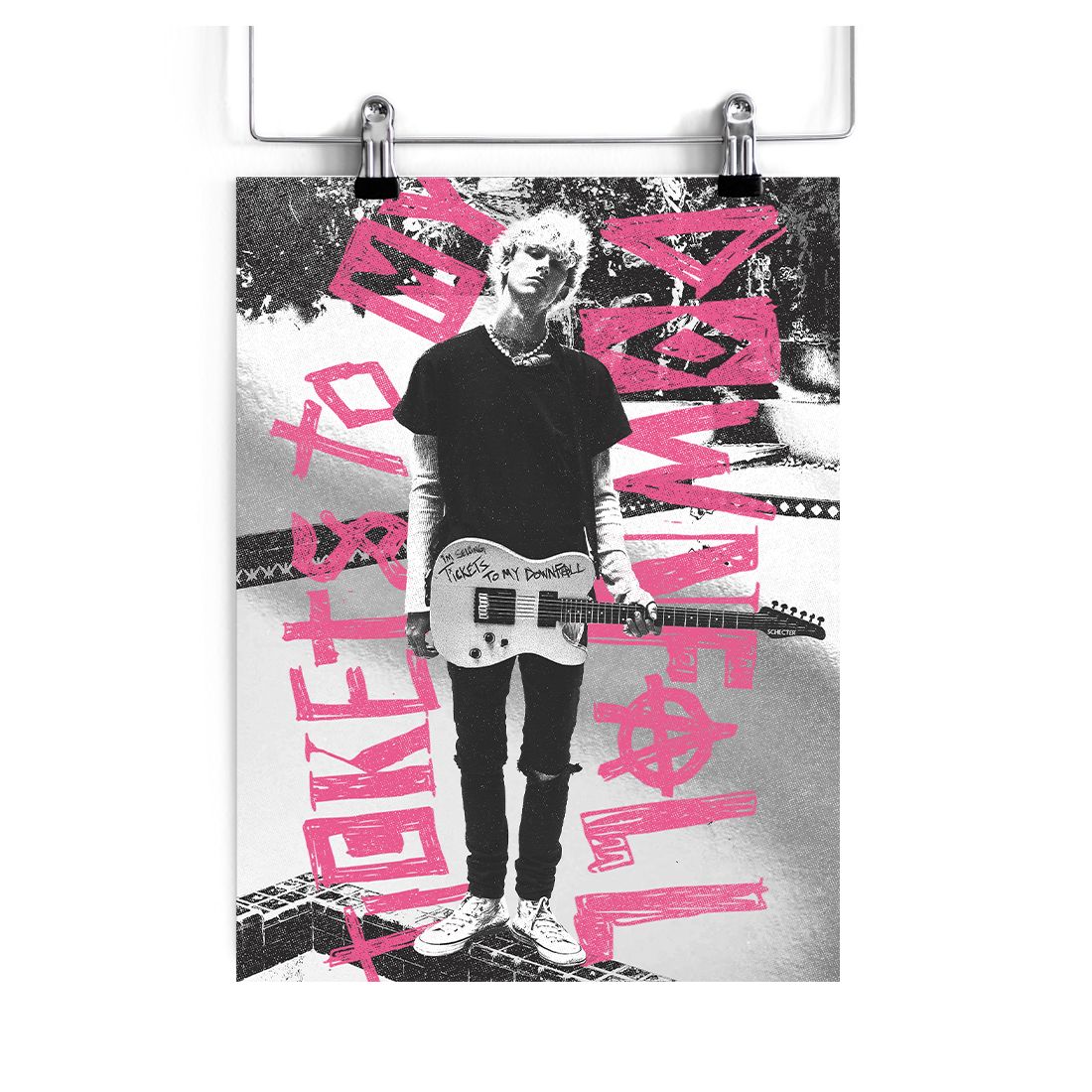 Machine Gun Kelly Tickets to My Downfall Anni Reflective Poster