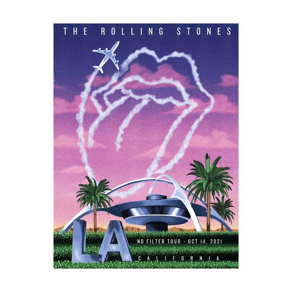 The Rolling Stones La 10 14 Litho