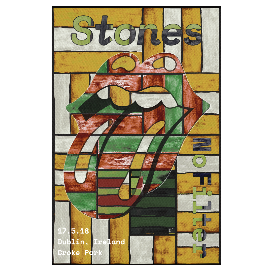 The Rolling Stones No Filter18 Dublin Lithograph