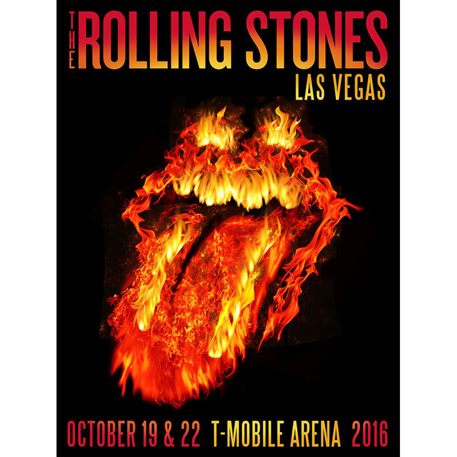 The Rolling Stones Fiery Litho