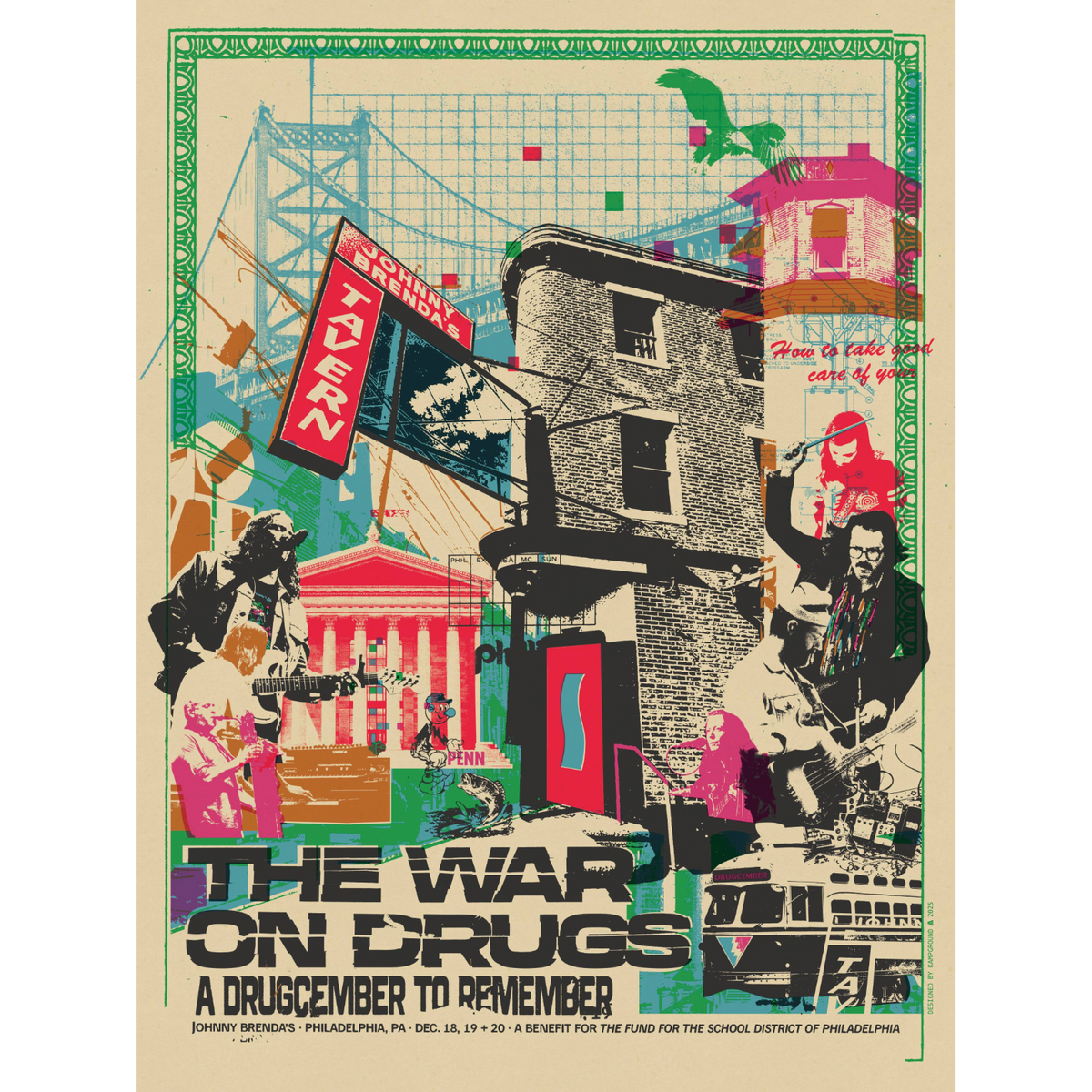 The War On Drugs Tour Drugcember Event Poster