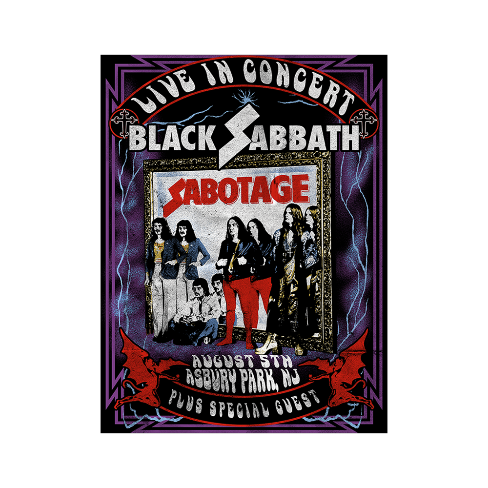 Black Sabbath Vintage Sabotage Lithograph