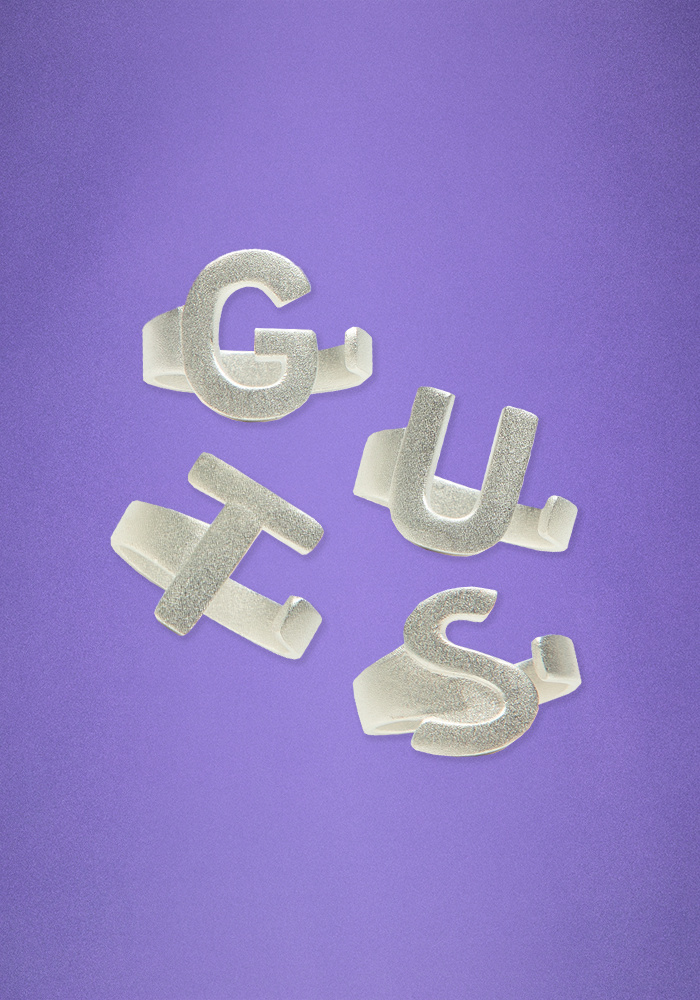 Olivia Rodrigo Guts Rings Set of 4 W Box