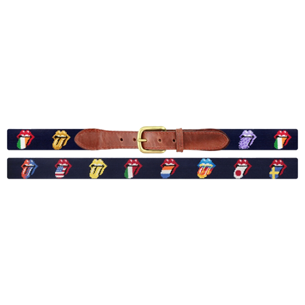 The Rolling Stones X Smathers Navy Belt