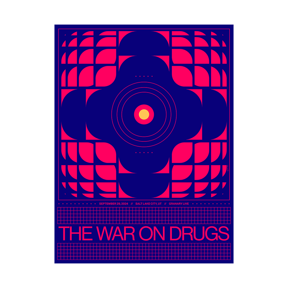 The War On Drugs Slc Poster