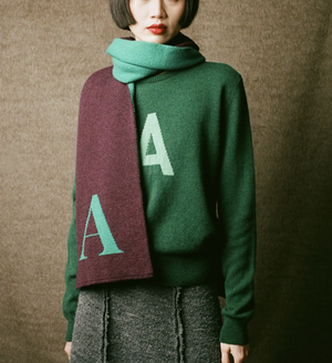 Monogrammed Knitwear & Coordinated Socks