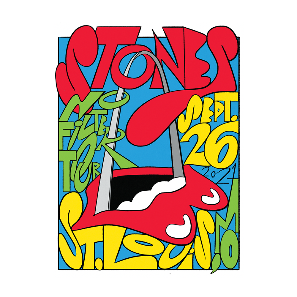 The Rolling Stones St Louis Litho