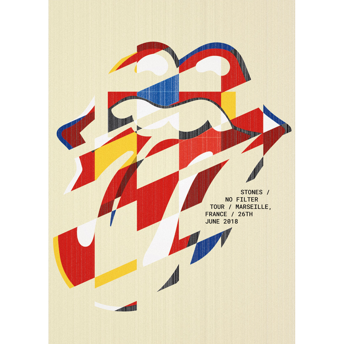 The Rolling Stones Nf Marseille 6 26 18 Litho