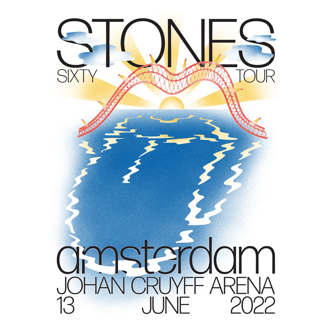 The Rolling Stones Amsterdam Litho