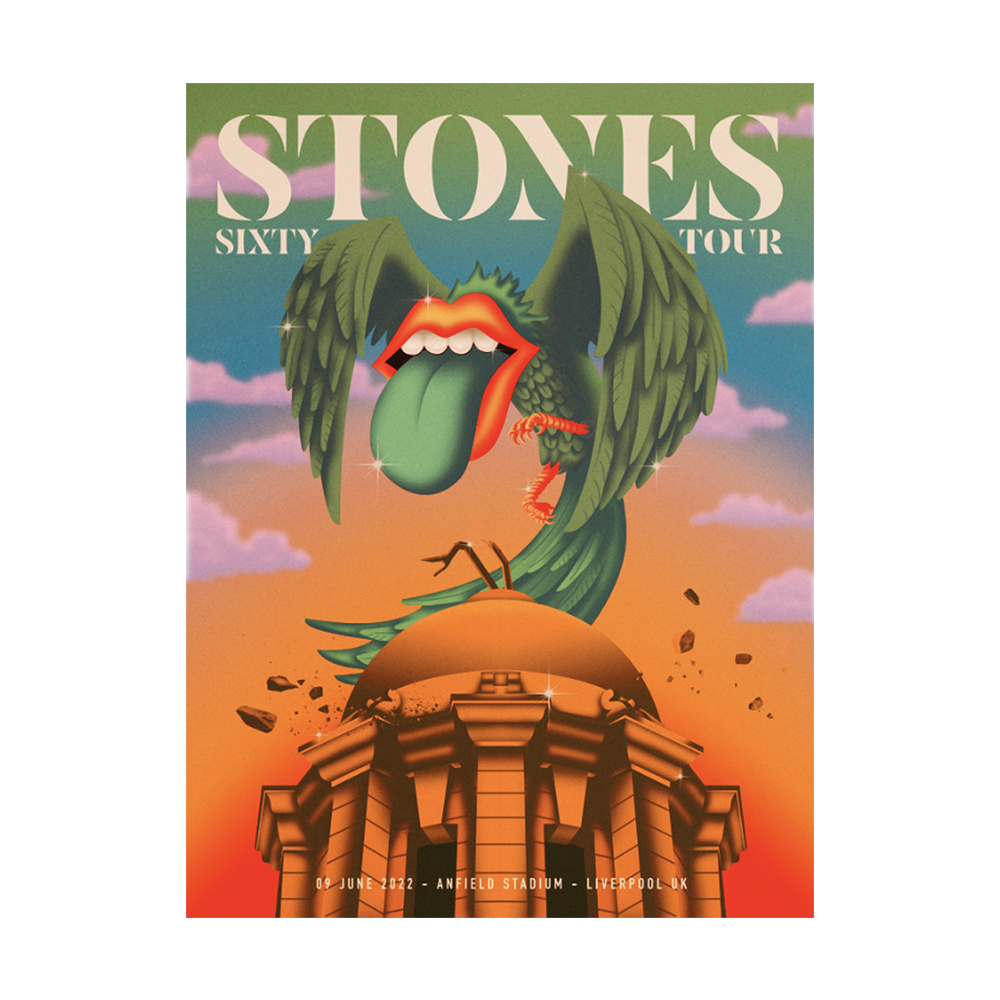 The Rolling Stones Liverpool Litho