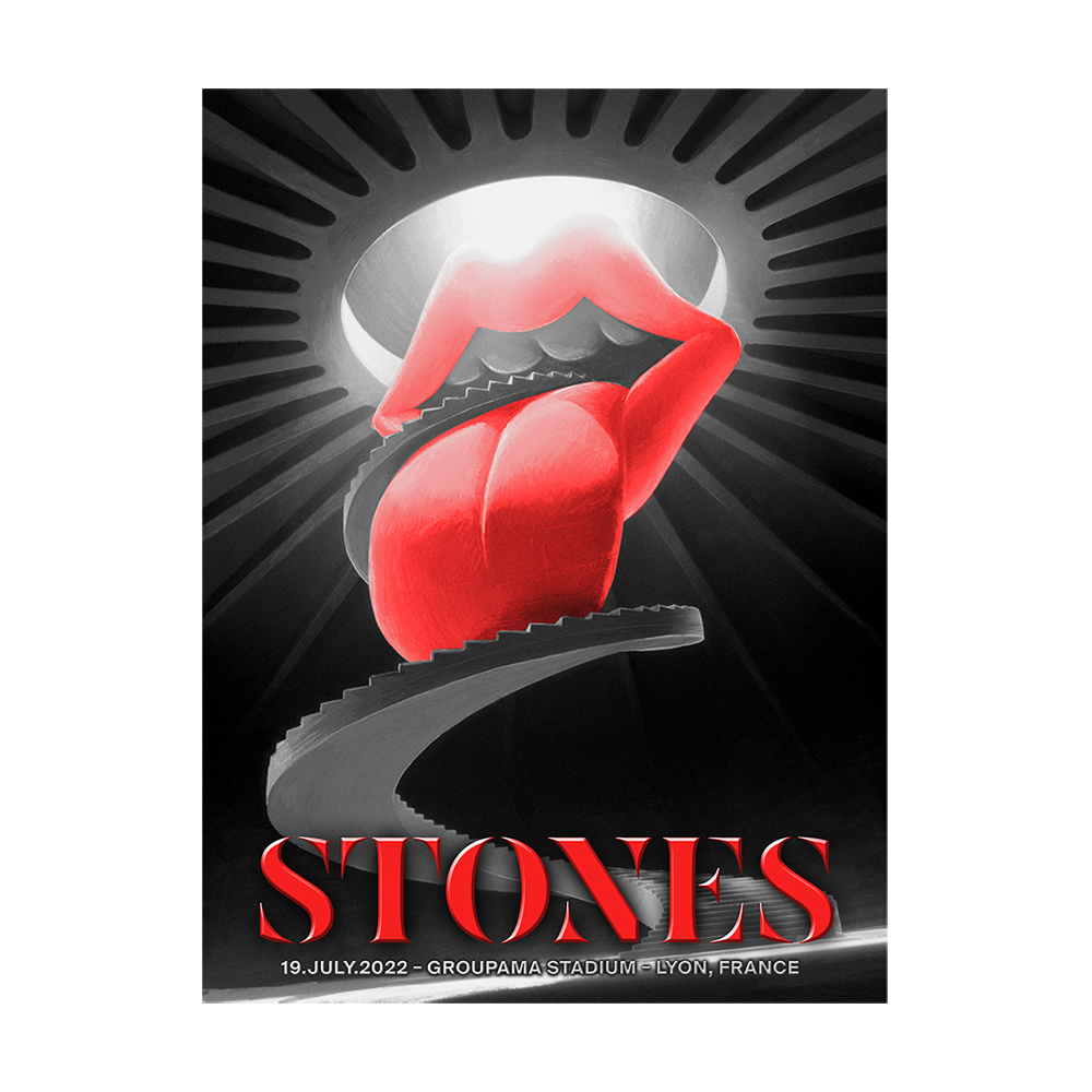 The Rolling Stones Lyon Litho