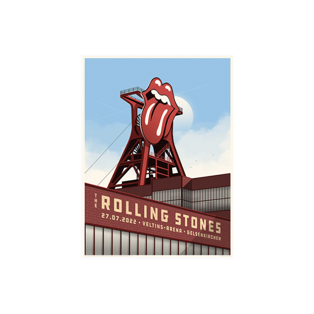 The Rolling Stones Gelsenkirchen Litho