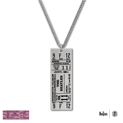 The Beatles Ticket Necklace