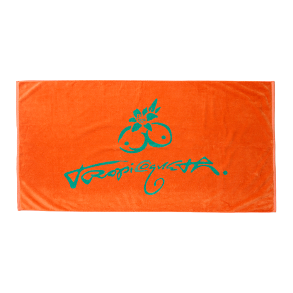 Karol G Orange + Teal Towel