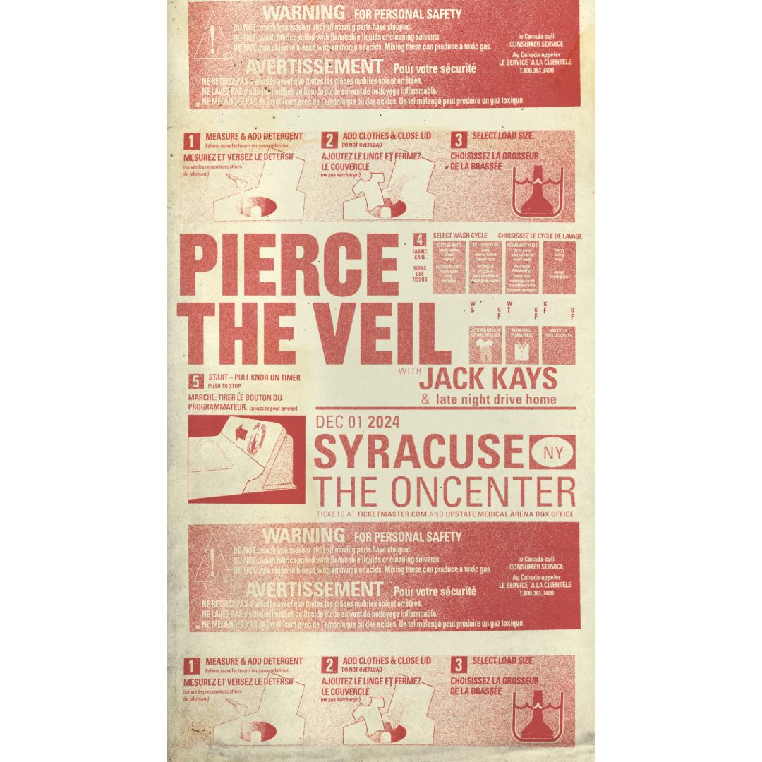 Pierce the Veil Syracuse Show Poster
