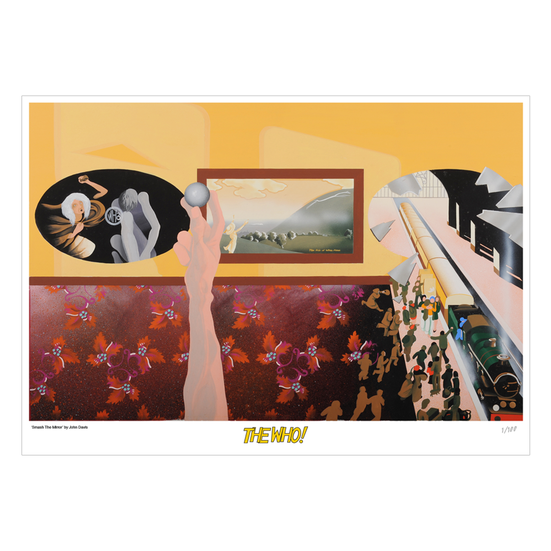 The Who Smash the Mirror Litho