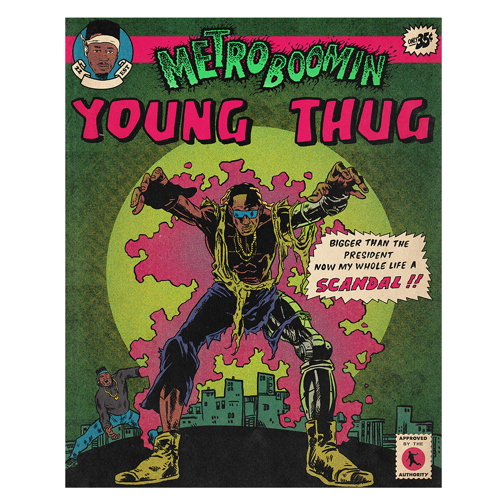 Metro Boomin Young Thug Comic Poster