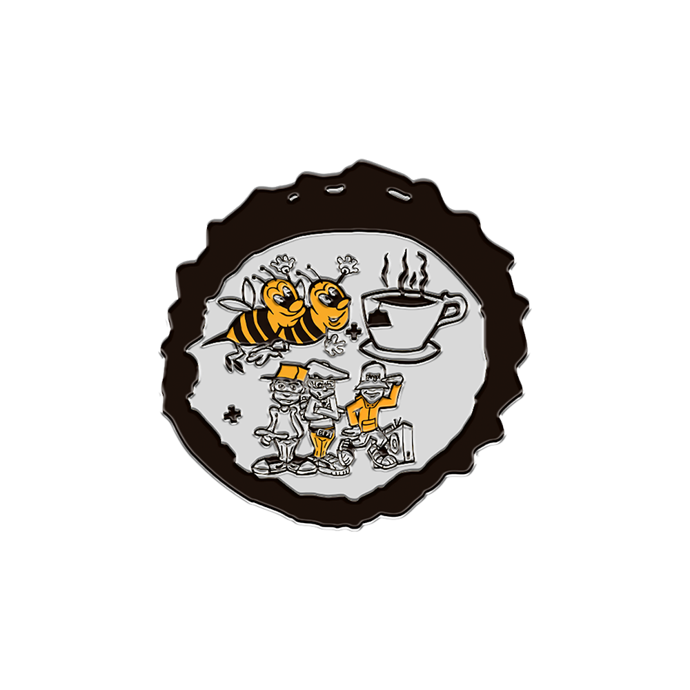 Beastie Boys Bees Tea Enamel Pin