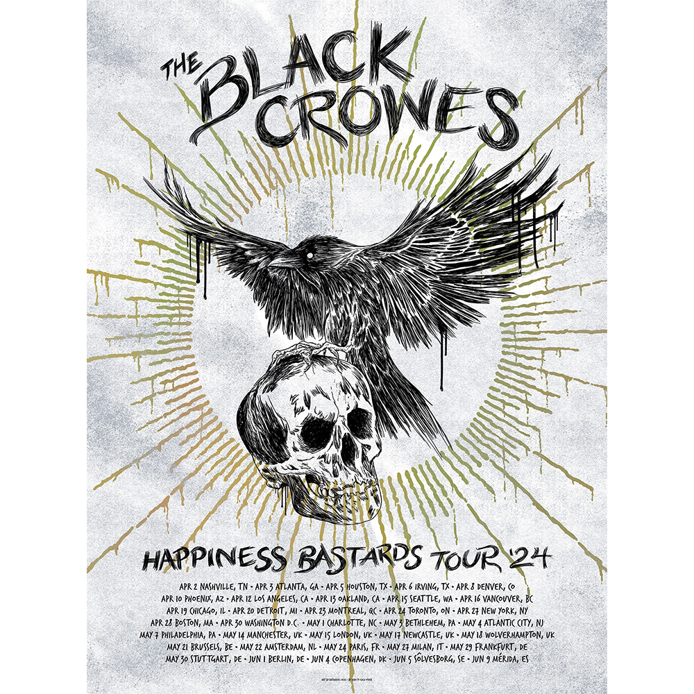 The Black Crowes 2024 Tour Litho