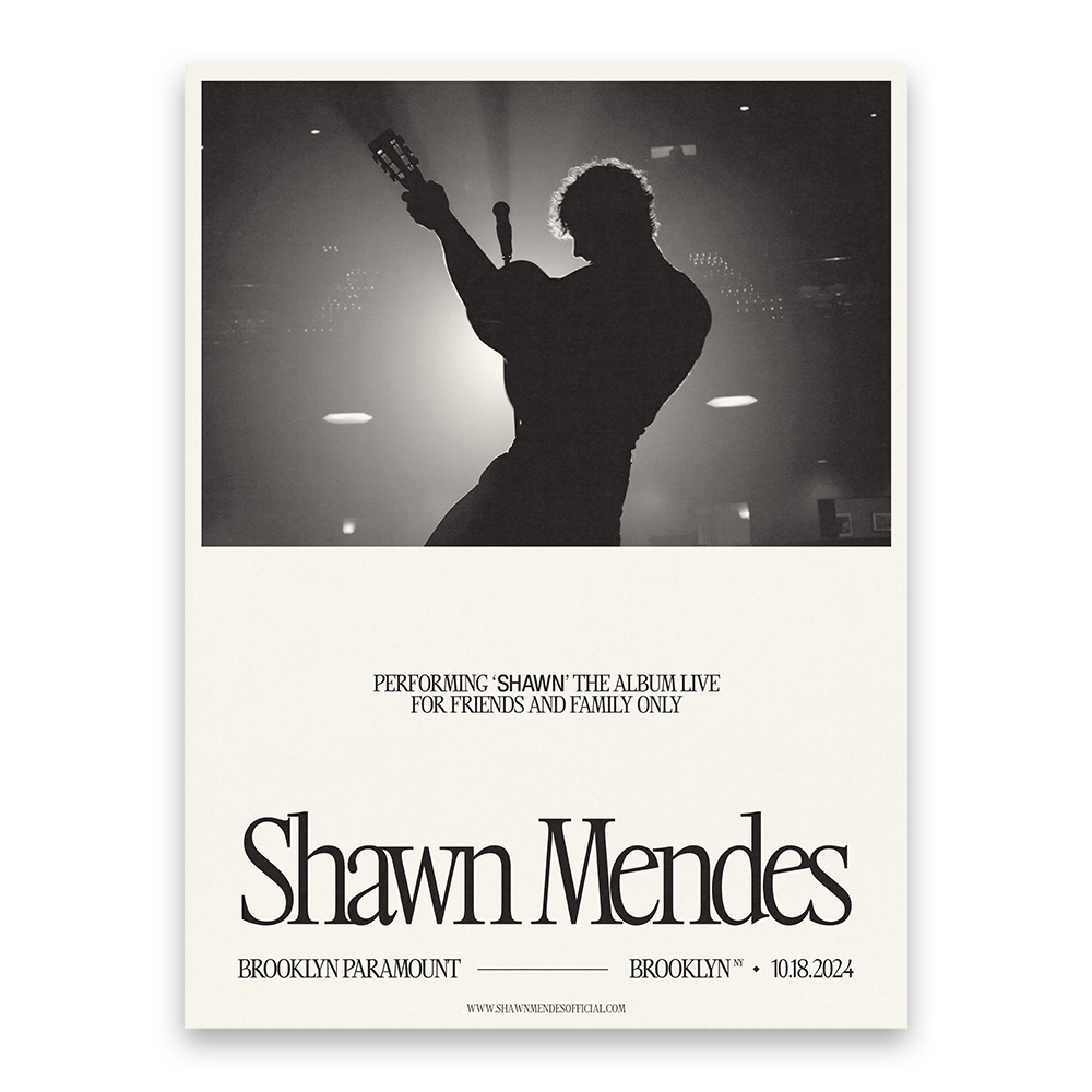 Shawn Mendes Brooklyn Poster