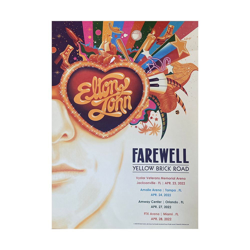 Elton John Florida Litho