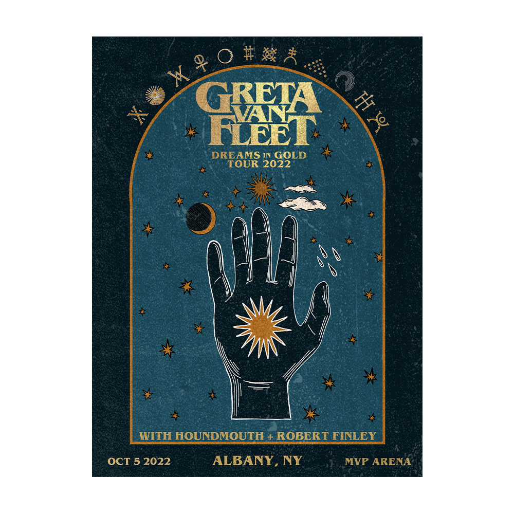 Greta Van Fleet Albany Signed Litho