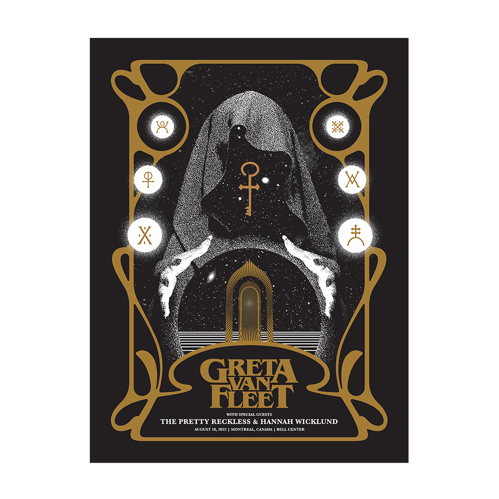 Greta Van Fleet Montreal Signed Litho 22