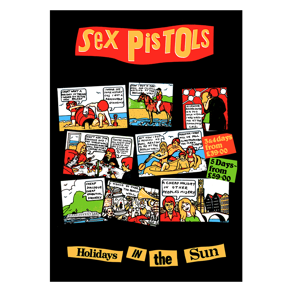 Sex Pistols Holiday in the Sun Litho