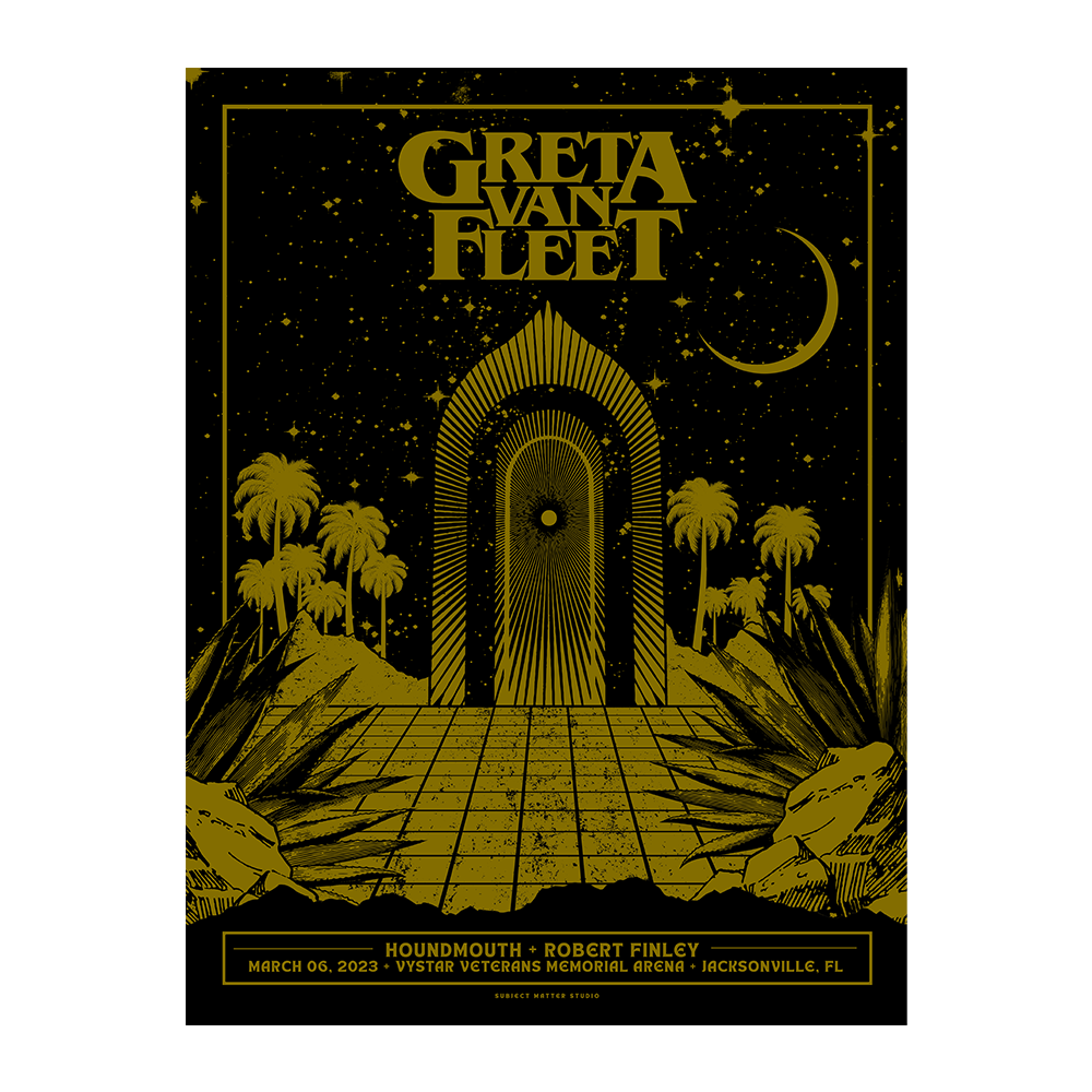 Greta Van Fleet Poster Jacksoville Fl Unsigned