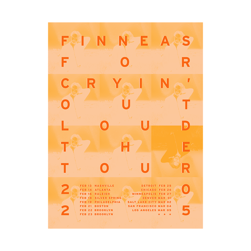 Finneas 2025 Tour Poster