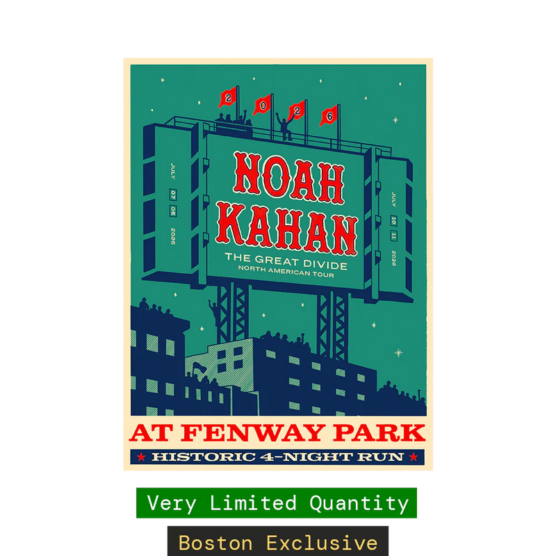 Noah Kahan The Great Divide Fenway Park 2026 Poster