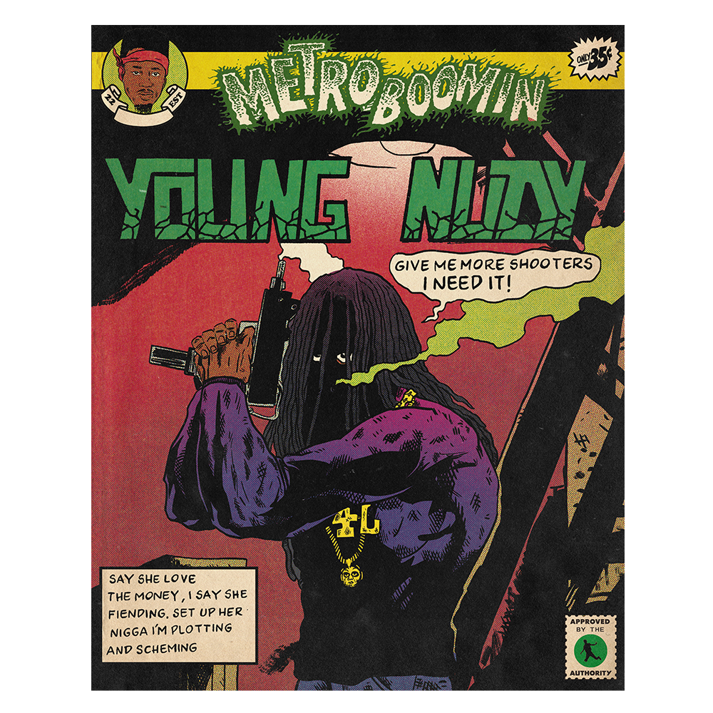 Metro Boomin Young Nudy Comic Poster