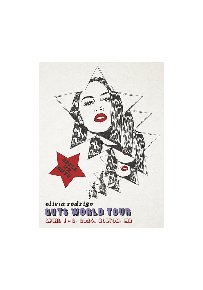 Olivia Rodrigo Boston Tour Poster