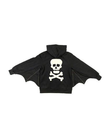 Winged Zip Hoodie