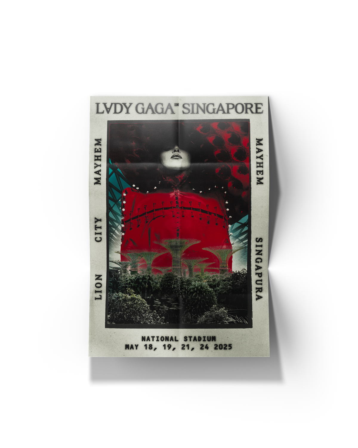 Lady Gaga Singapore Poster