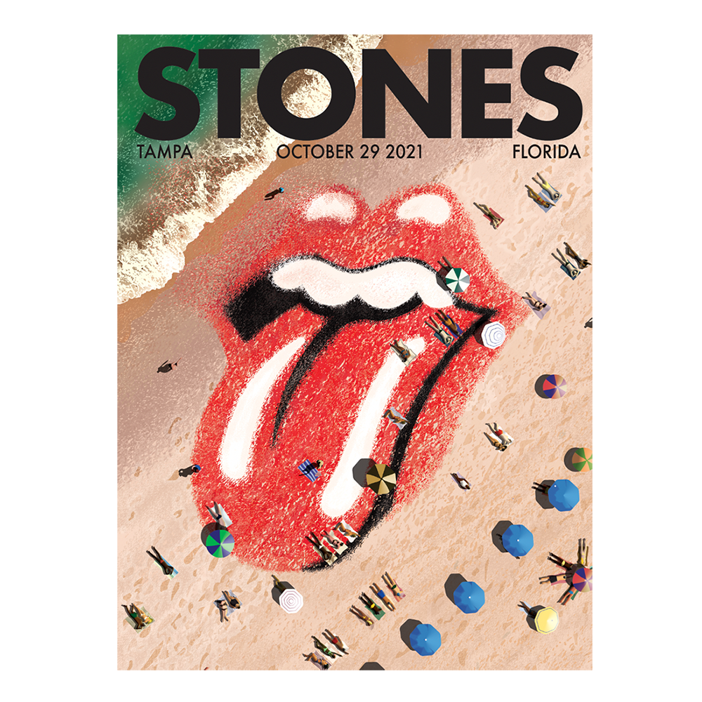 The Rolling Stones Tampa Litho 2021