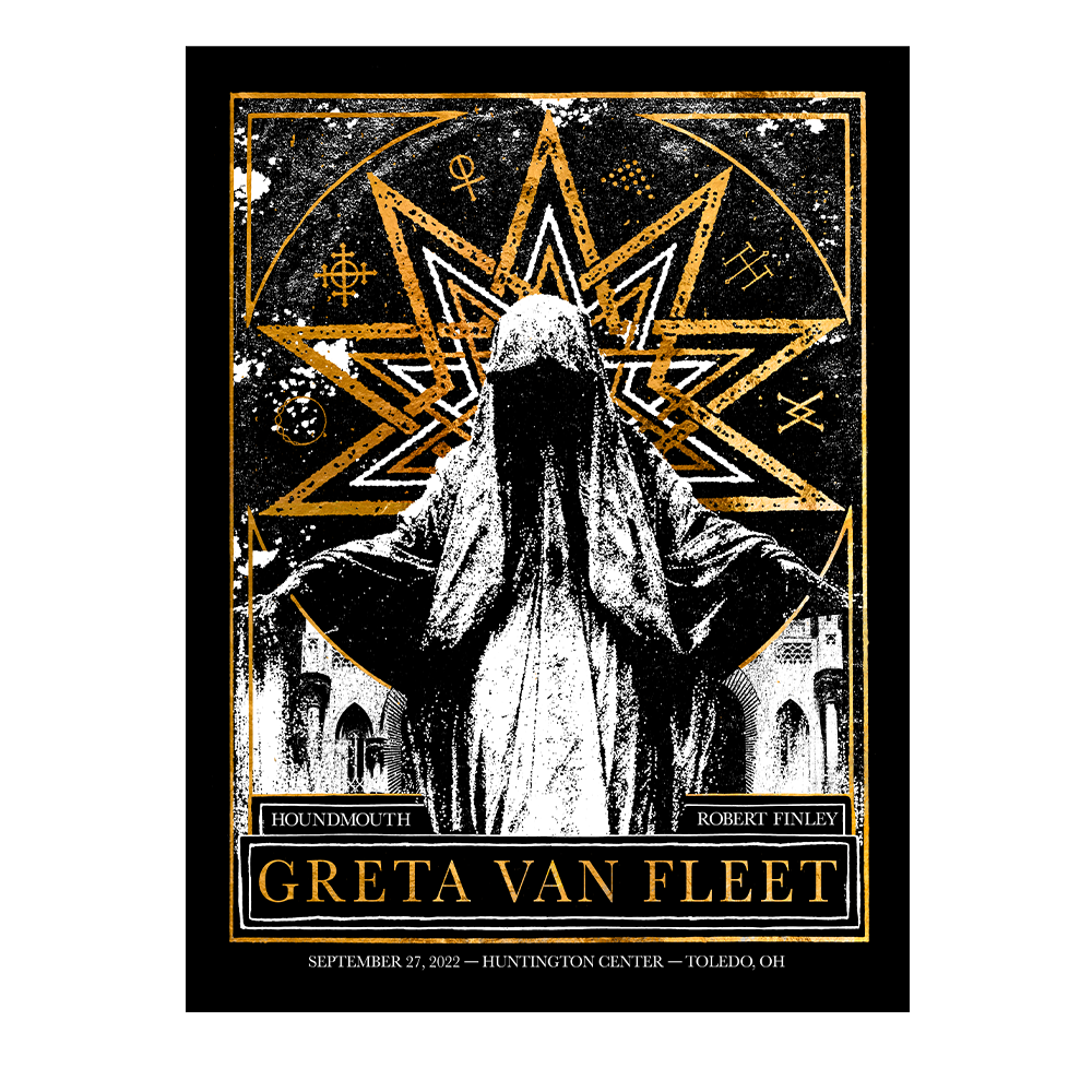 Greta Van Fleet Toledo Signed Litho